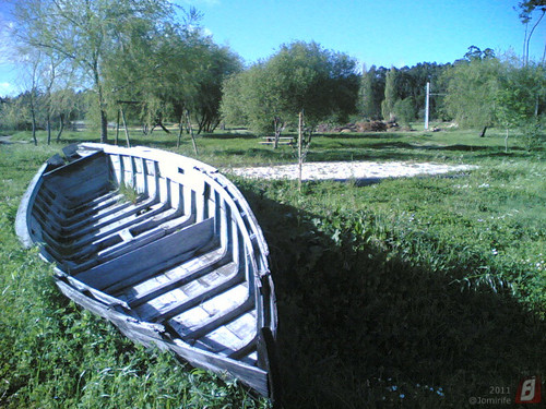 Parque do Lago em Maiorca: Barco em terra