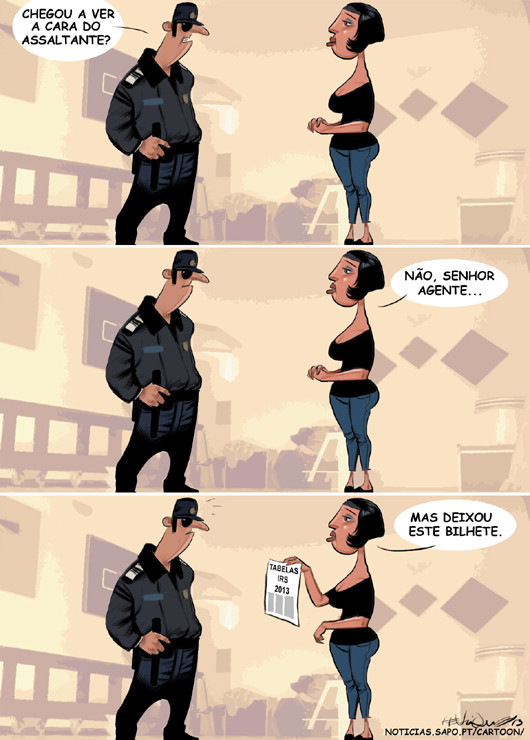 Cartoons - Novas Tabelas de IRS 2013