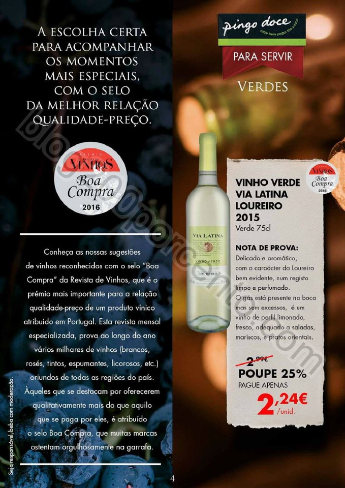 Novo Folheto Vinhos e Bebidas PINGO DOCE Promoçõ