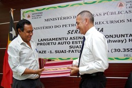 Lançamento do projecto auto-estrada timorenses