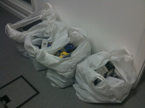 4 bags of electronic components and gear