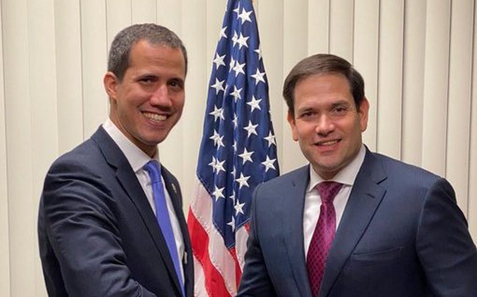Juan Guaidó with US politician Marco Rubio Juan Guaidó with US politician Marco Rubio