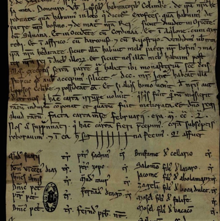 Fig. 32 - Carta venditionis da hereditate in loco 