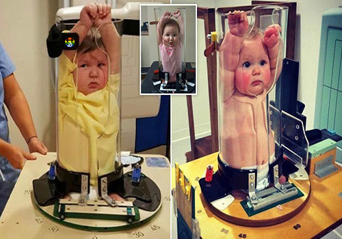 HD Bebés tiram raio X em máquina esquisita.jpg
