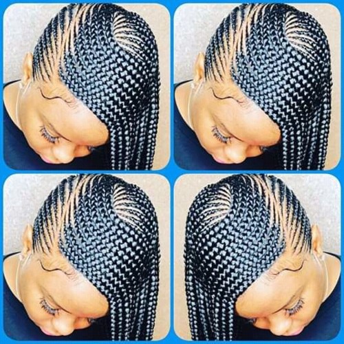 Tranças africanas feitas com mechas