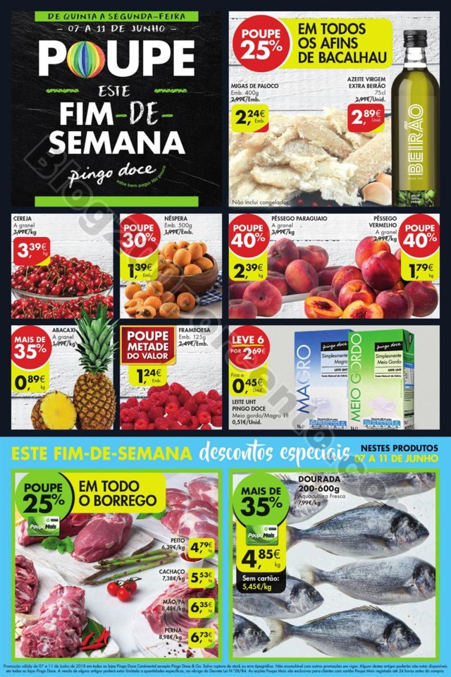 Antevisão Folheto Pingo Doce Fim Semana 7a11jun