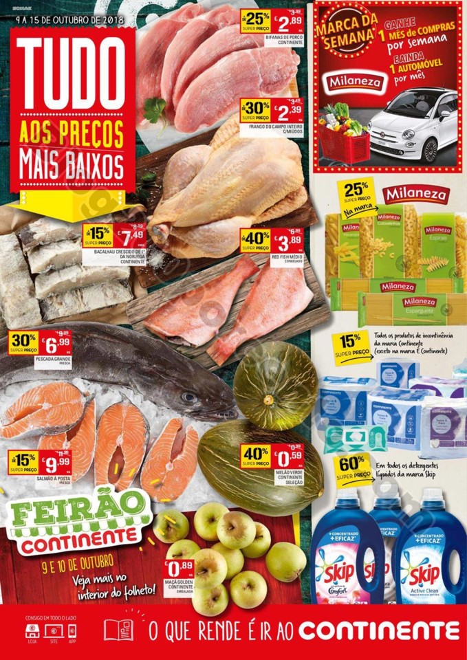 antevisão folheto promoções Continente 9a15out