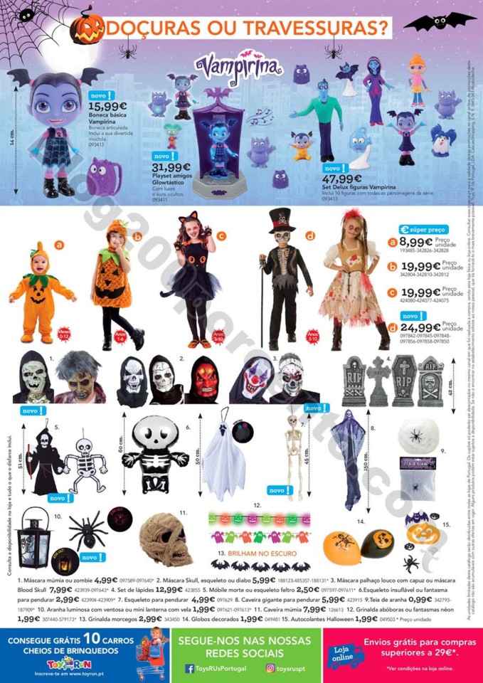 halloween toysrus promoções de 15 a 31 outubro p Antevisão folheto ToysRus Especial Halloween 15a31 out
