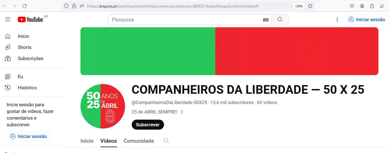 RDZ — Radiodifusão Zonofone, in Youtube, 22/IV/24.