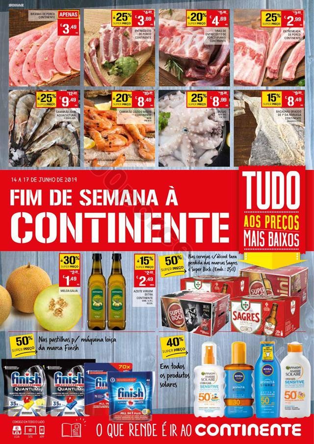 Antevisão Folheto CONTINENTE Fim de semana 14 a 1 Antevisão Folheto Continente Fim Semana 14a17 jun