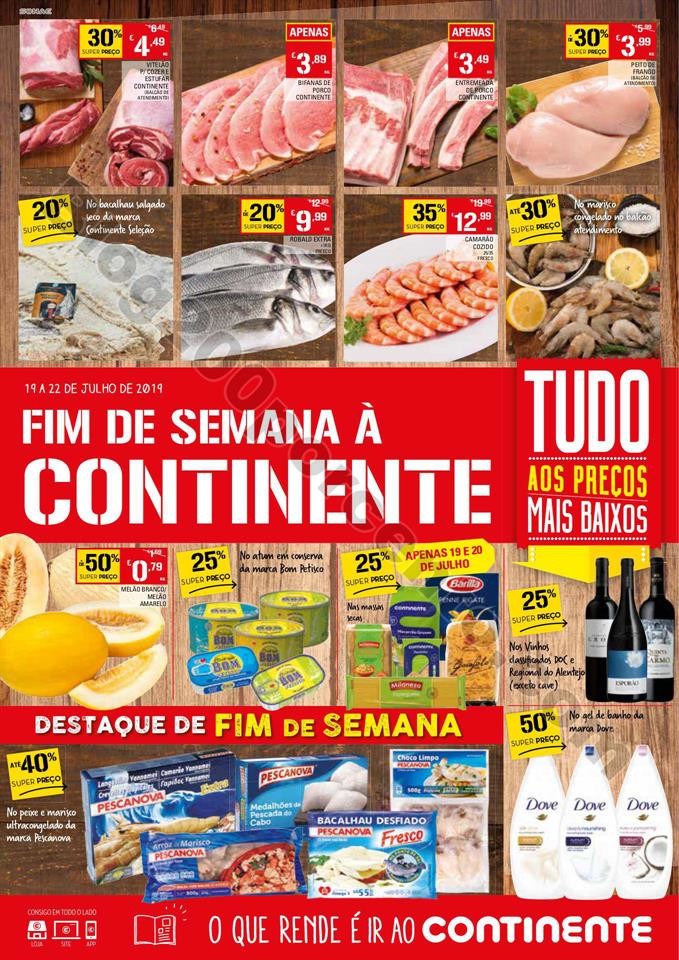 Folheto fim de semana continente 19 a 22 julho p1.