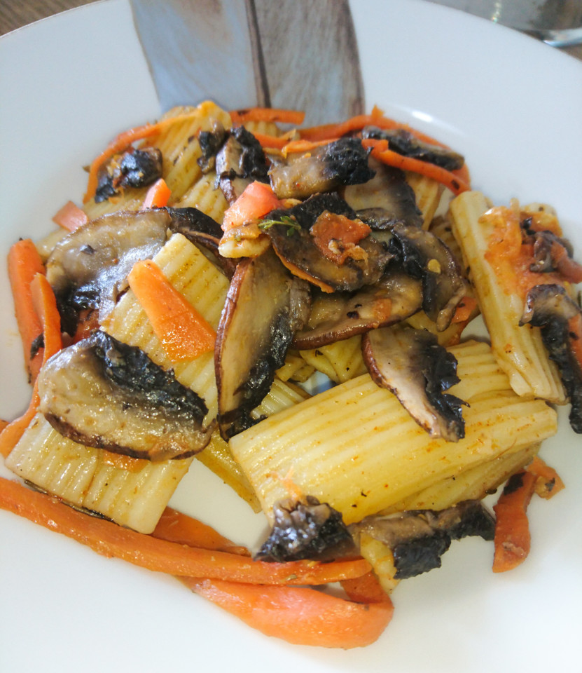 Macaroni with Portobello mushrooms Macaroni with Portobello mushrooms