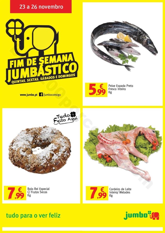 antevisão folheto Jumbo Fim de Semana Jumbástico 23a26nov