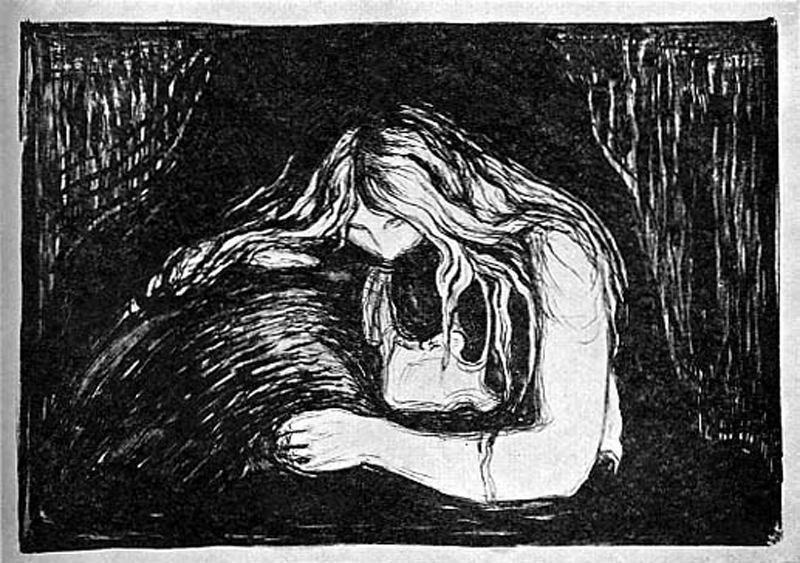 Vampire II, Edvard Munch Vampire II, Edvard Munch