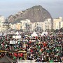 JMJ - Praia de Copacabana - Multidão se aglomera 