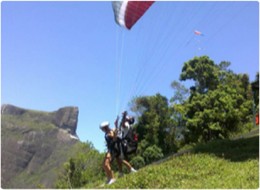 Pedra Bonita ou Pedra da Gávea - Rampa de salto d